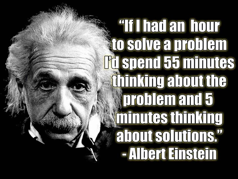 albert einstein quote on problem solving