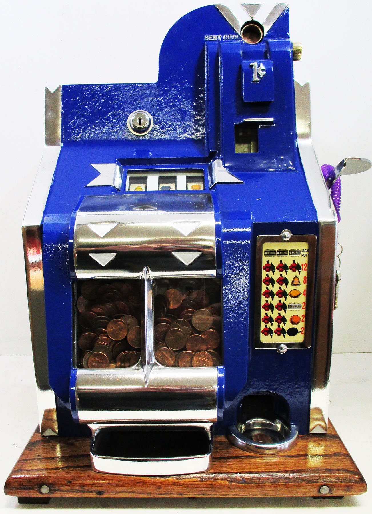 MILLS 1c QT Chevron Slot Machine circa 1936 fully restored Etsy