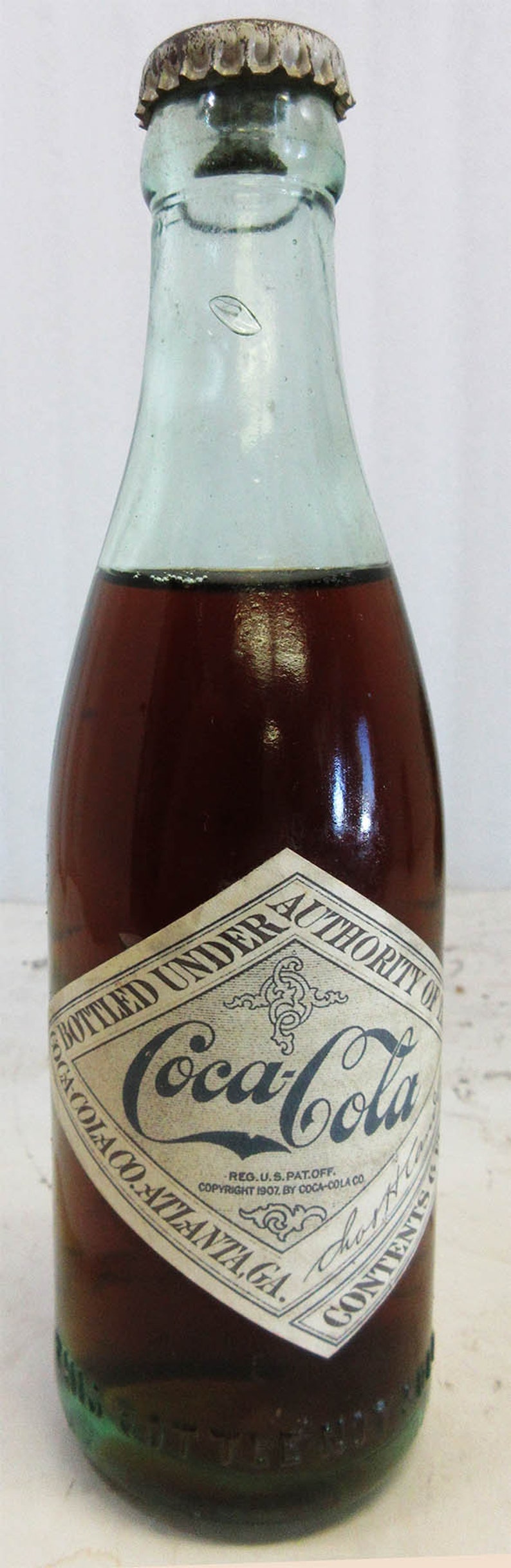 CocaCola Straight Sided Glass Bottle Chicago circa 1900's Etsy