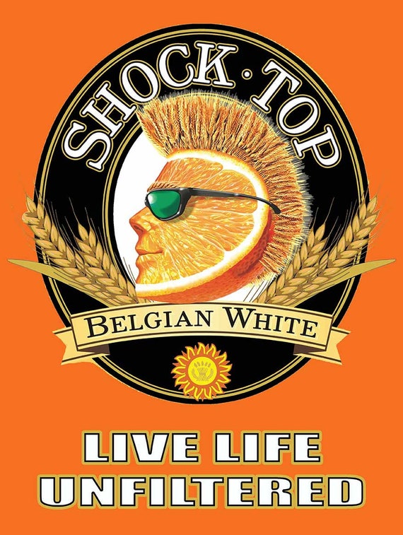 Shock Top Beer Belgian White Live Life Unfiltered Alcohol Etsy
