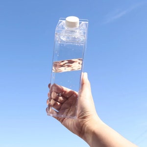Milk Carton Water Bottle - 16oz / 500ml Acrylic Tumbler - Blank