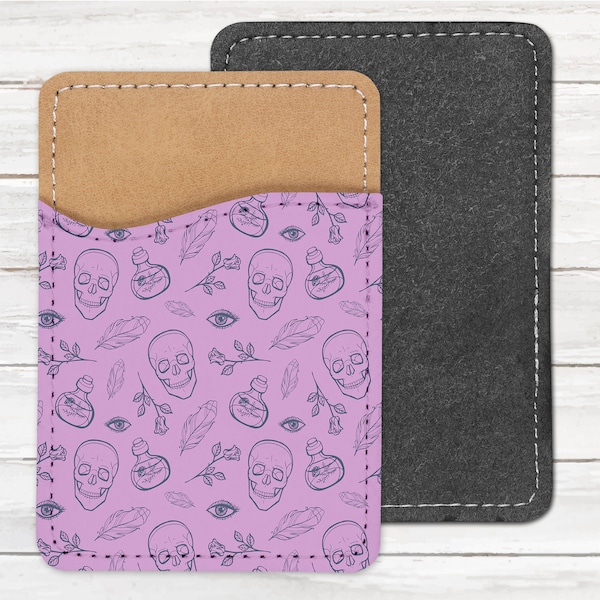 Adhesive Leather Card Holder Etsy