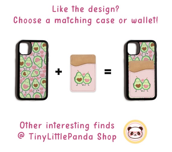 Life Is Sweet Phone Wallet - Adhesive PU Leather Card Holder For Phone - Custom Gift - Stick On Pocket - Card Caddy