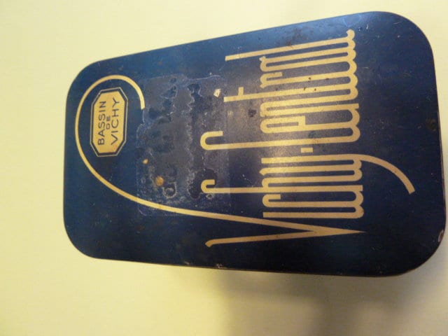 Boite en Fer Pastilles Vichy Vintage Made in France