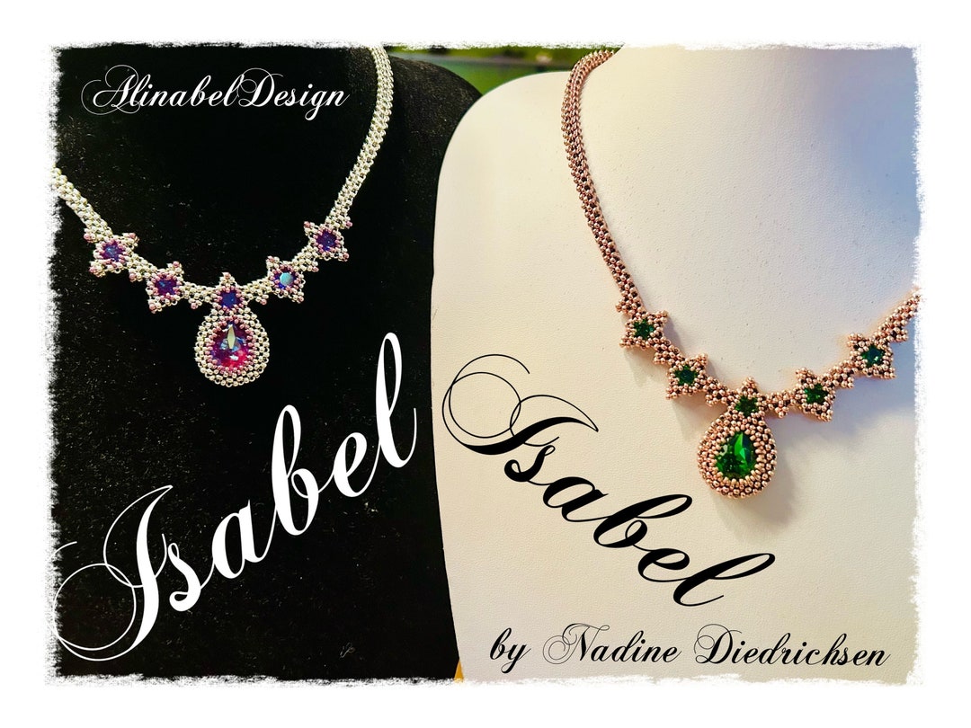 Isabel, Alinabel, Beads, Instructions, Pattern, Jewelry, Diy, Tutorial