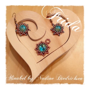 Frida, AlinabelDesign, suitable for beginners, learn to thread, make jewelry yourself, pearl instructions, homemade jewelry, pearl earrings