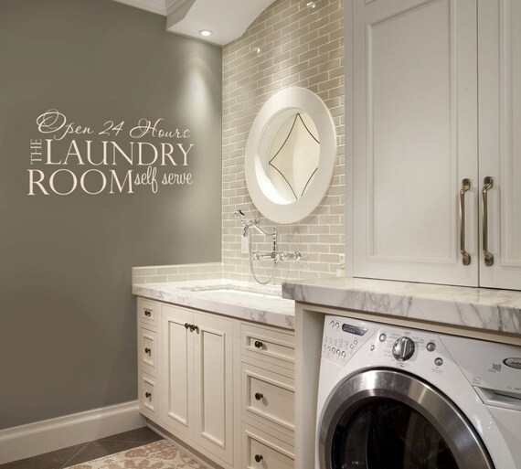 Items similar to Laundry Room Decal Laundry Vinyl Wall Decal