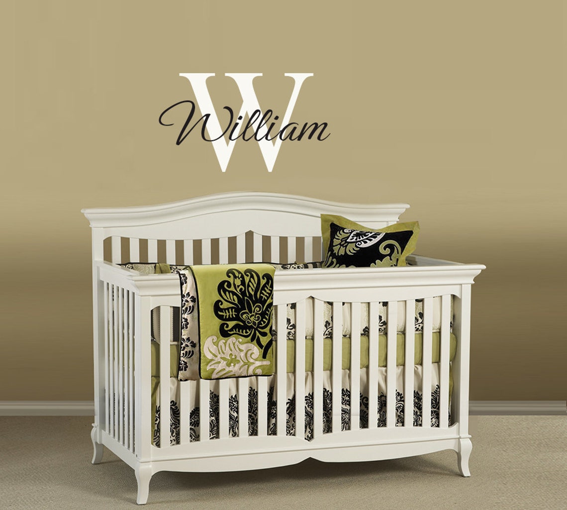 Vinyl Wall Decals Name Wall Decal Nursery Name Decal Custom Etsy