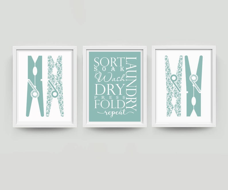 Laundry Room Wall Art Laundry Room Art Laundry Prints Laundry Etsy