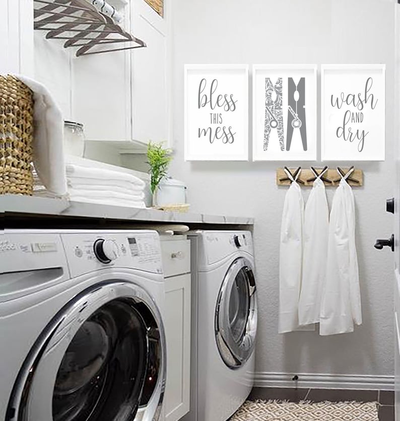 Laundry Room Wall Art Laundry Room Art Laundry Prints Laundry Etsy