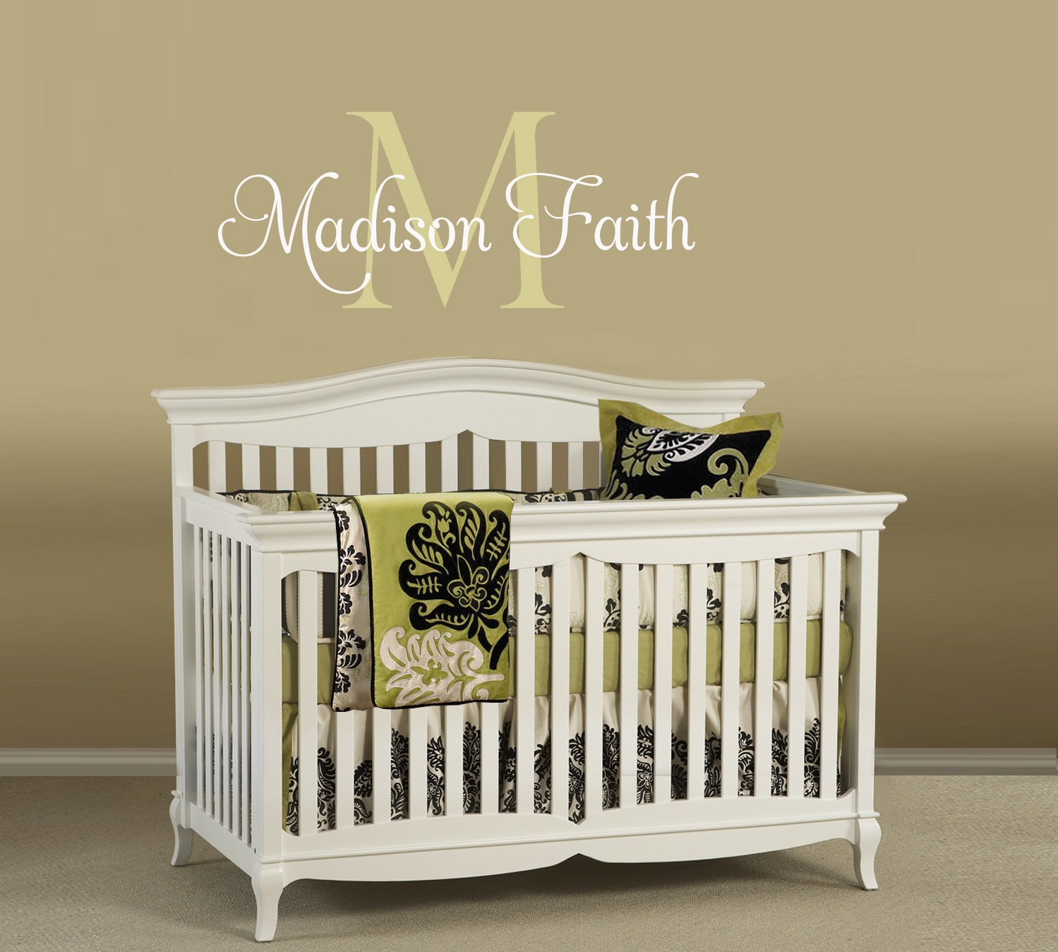 Girls Nursery Decals Nursery Name Decal Custom Name Decal Etsy