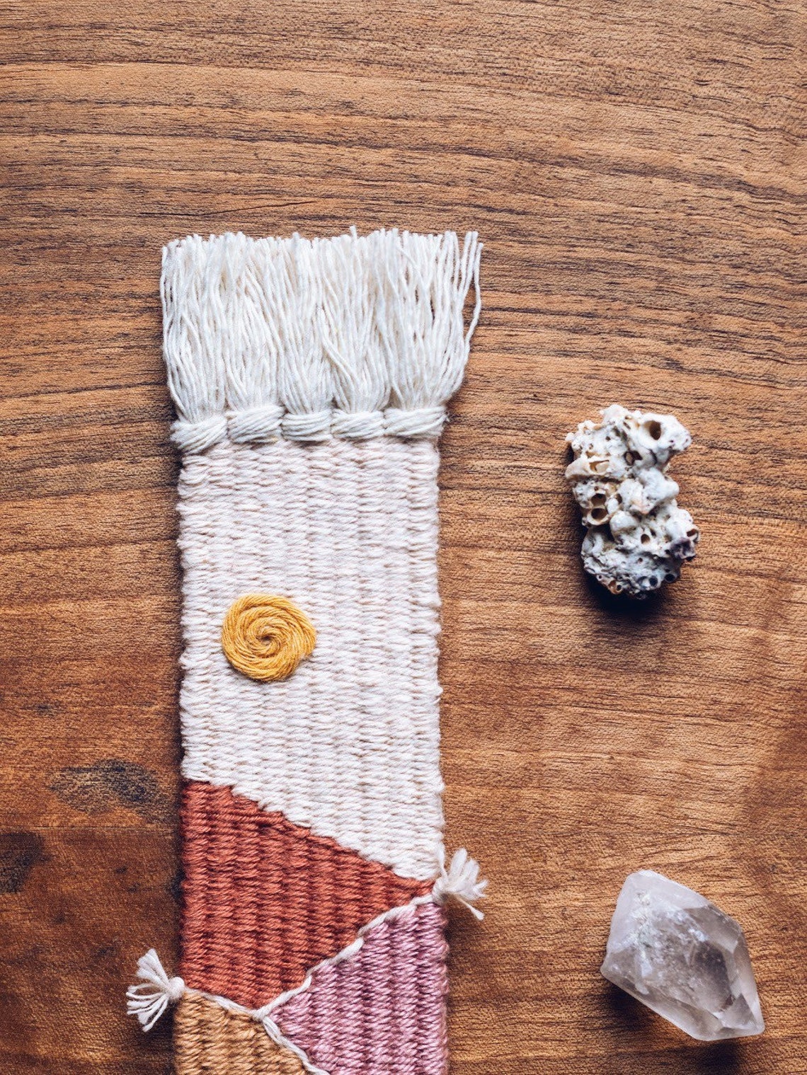 Woven Bookmark in Seaside Tones Etsy New Zealand