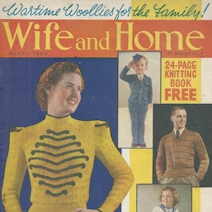 Digital 1940 March Wife and Home magazine, Large Issue
