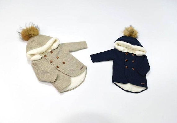 Handgestrickte Babymantel, häkeln BabyJacke, Neugeborene