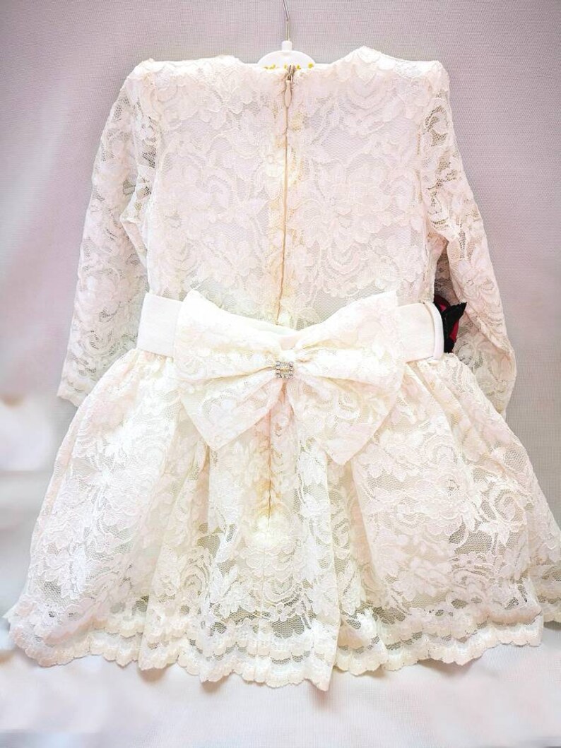 Change after christening 3D lace Dress