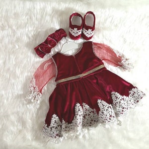 baby velvet dress