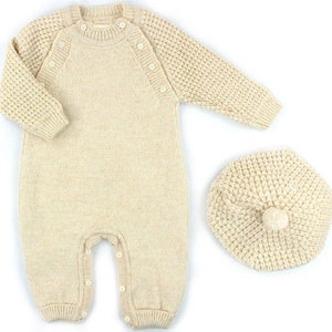 Mid-Season Romper For Newborn Baby Boy  In Terry Stuff Maroon Color main image 1