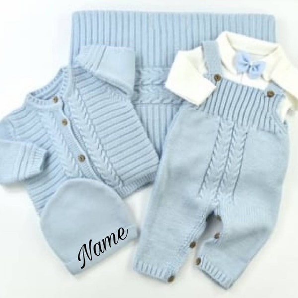 Newborn Boy Coming Home Outfit, Baby Boy Gift Personalized, Premie Baby Boy Clothes, Newborn Boy Outfit Set