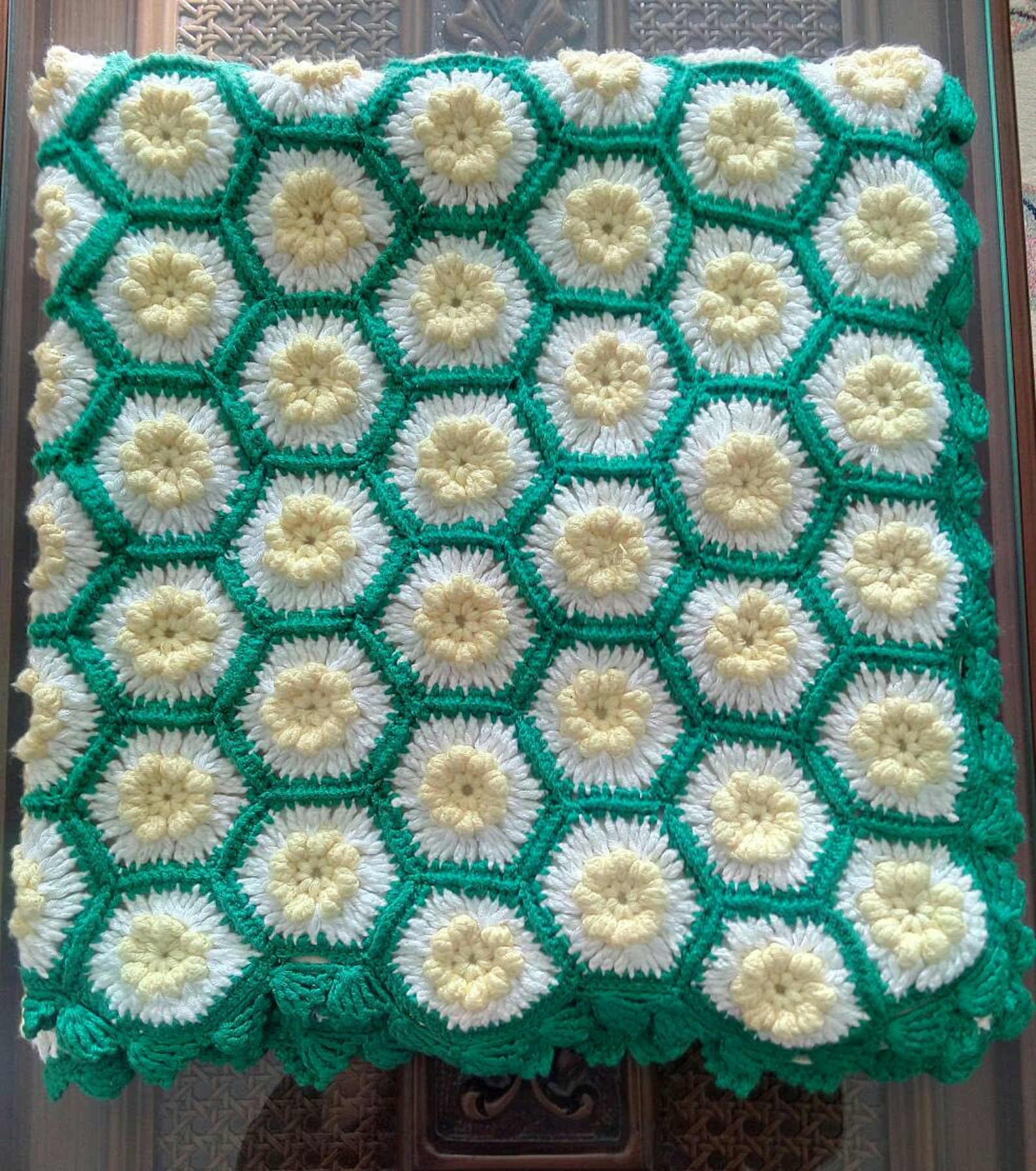 Crochet Baby Blanket Popcorn Baby Swaddle Newborn Girl Gift Etsy