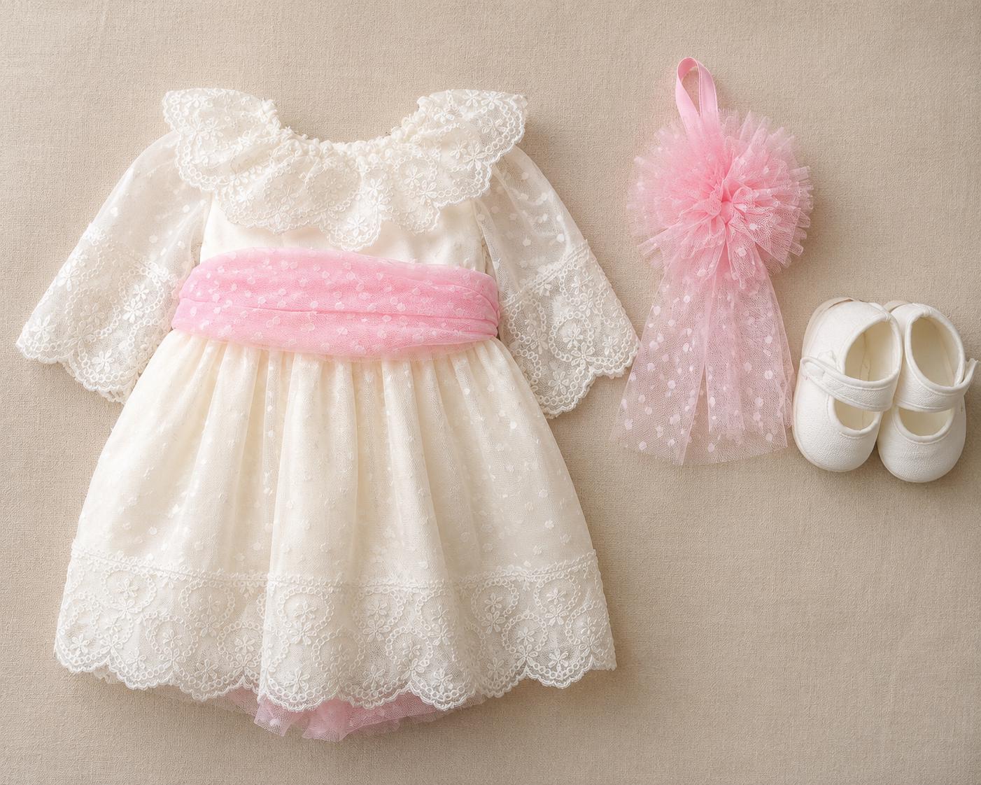baby dresses 0-3 months Jkety for Girls Girl Clothes Dress Plaid Ruffle Long Sleeve Dresses + Headband Cute Fall Winter Baby Dress White,0-3 3 months old babies SOBOWO Infant Beige Dress -