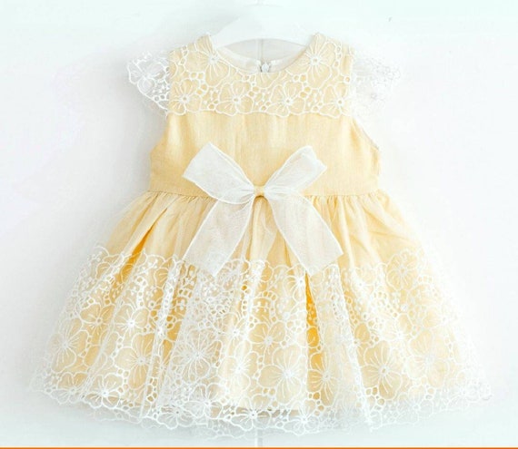 chinese dress ladies Baby Girl Lace Dress Long Sleeve, White Boho Toddler for Baptism, Firs –  AmimamiDoll