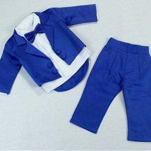 Navy Blue Outfit Baby Boy Set, Baby Boy Formal Wear, Newborn Boy Formal Outfit, Baby Boy Baptism Gown, Luxury Boy Formal Suit Set
