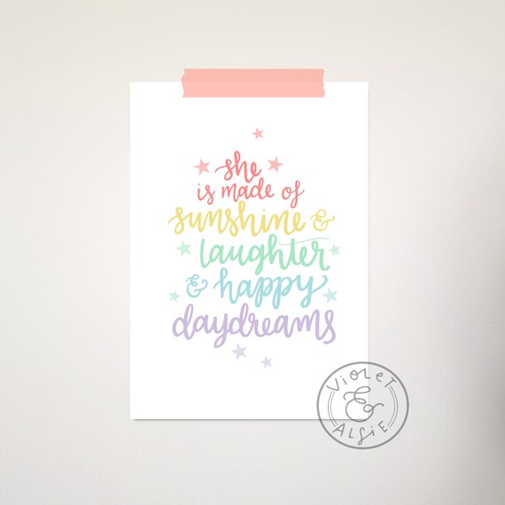 baby girl room prints