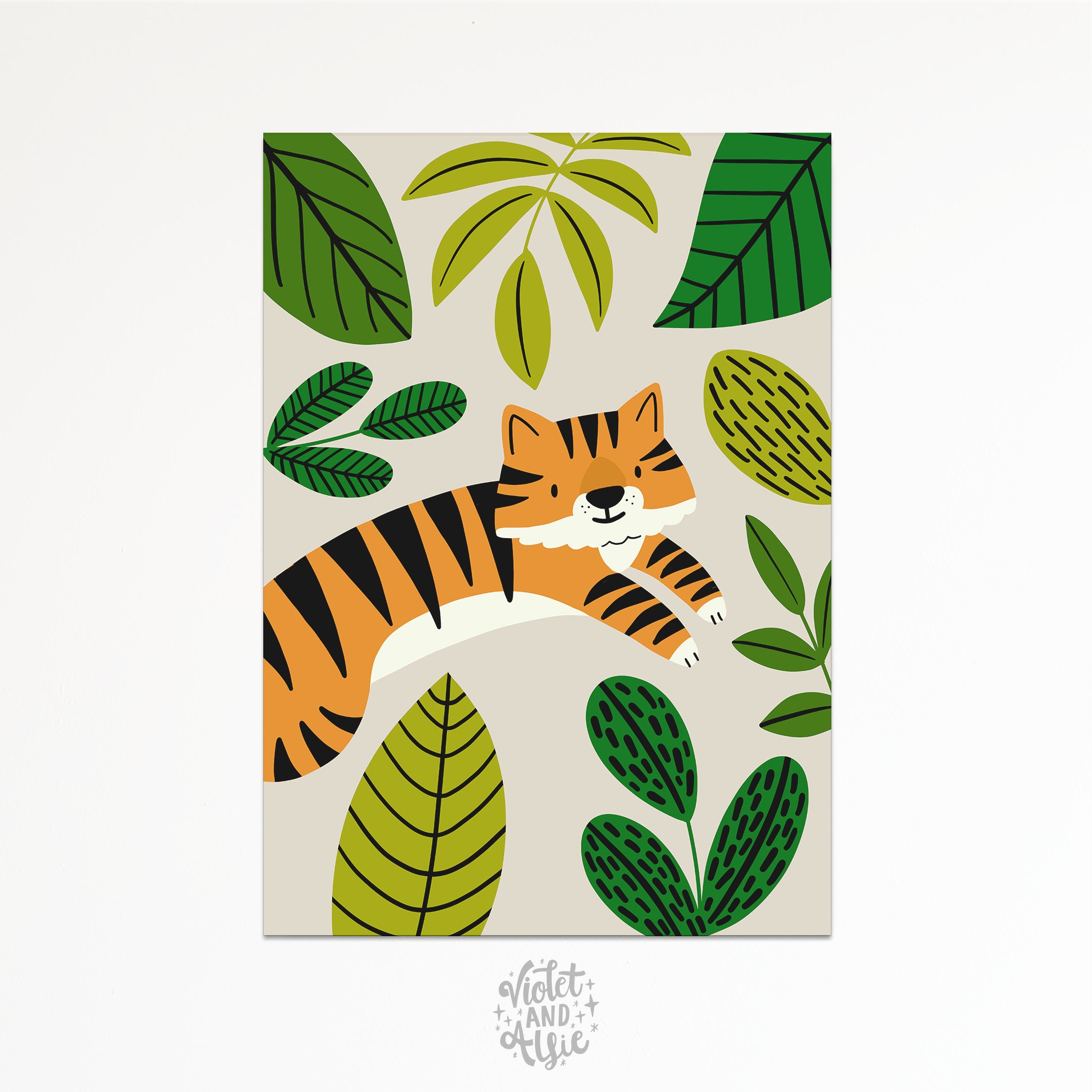 Jungle Nursery Print Set Unframed Set of 3 Jungle Animal Etsy