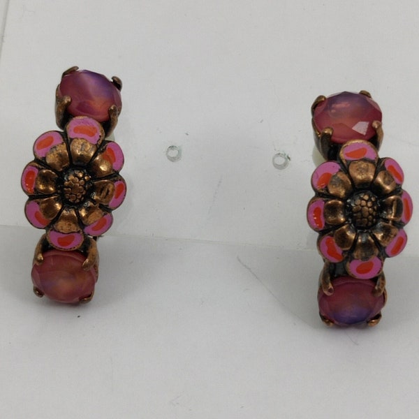 signed REMINISCENCE vintage clip earrings