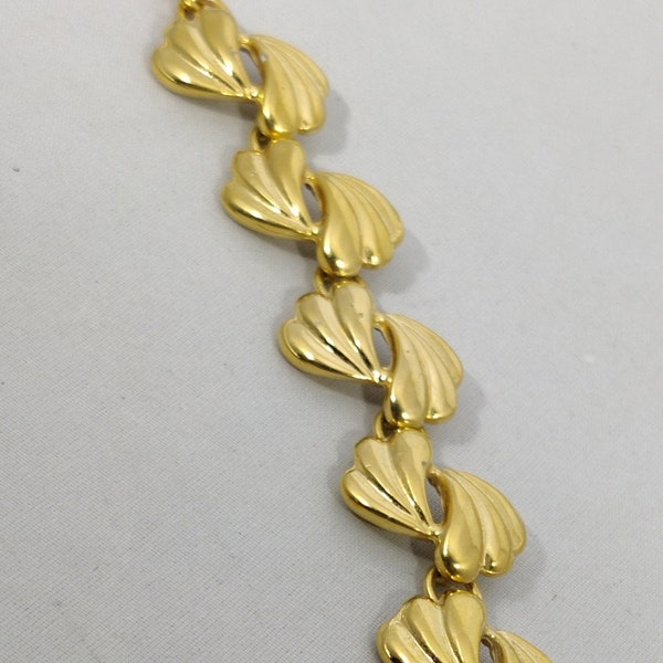 signed Pierre CARDIN vintage bracelet in gold metal