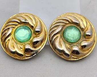 Broche Vintage Édouard Rambaud En Métal Doré - Bijou Ancien De Couture Ou Collection
