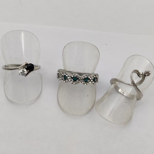 Vintage-Ring aus massivem 925er Silber, verziert mit Zirkonoxid