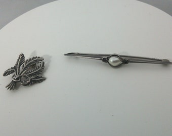 vintage brooch in solid 925 silver