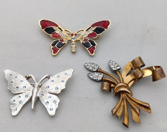 broches vintage bucoliques