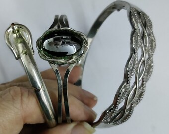 Bracelet Articulé En Métal Argenté - Marque Il était Une Fois - Occasion Bon état