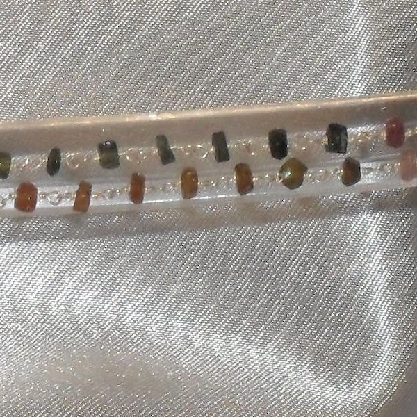 bracelet rosaire 2 rangs en véritables pierres fines semi précieuses et argent 925