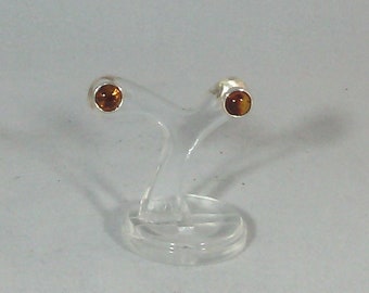 boucle oreille ambre pierre fine semi précieuse et argent 925