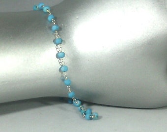bracelet rosaire pierre fine semi précieuse et argent 925
