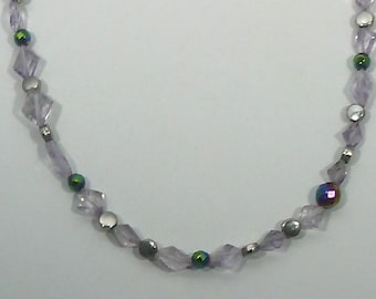 amethyst necklace genuine natural semi-precious gemstones