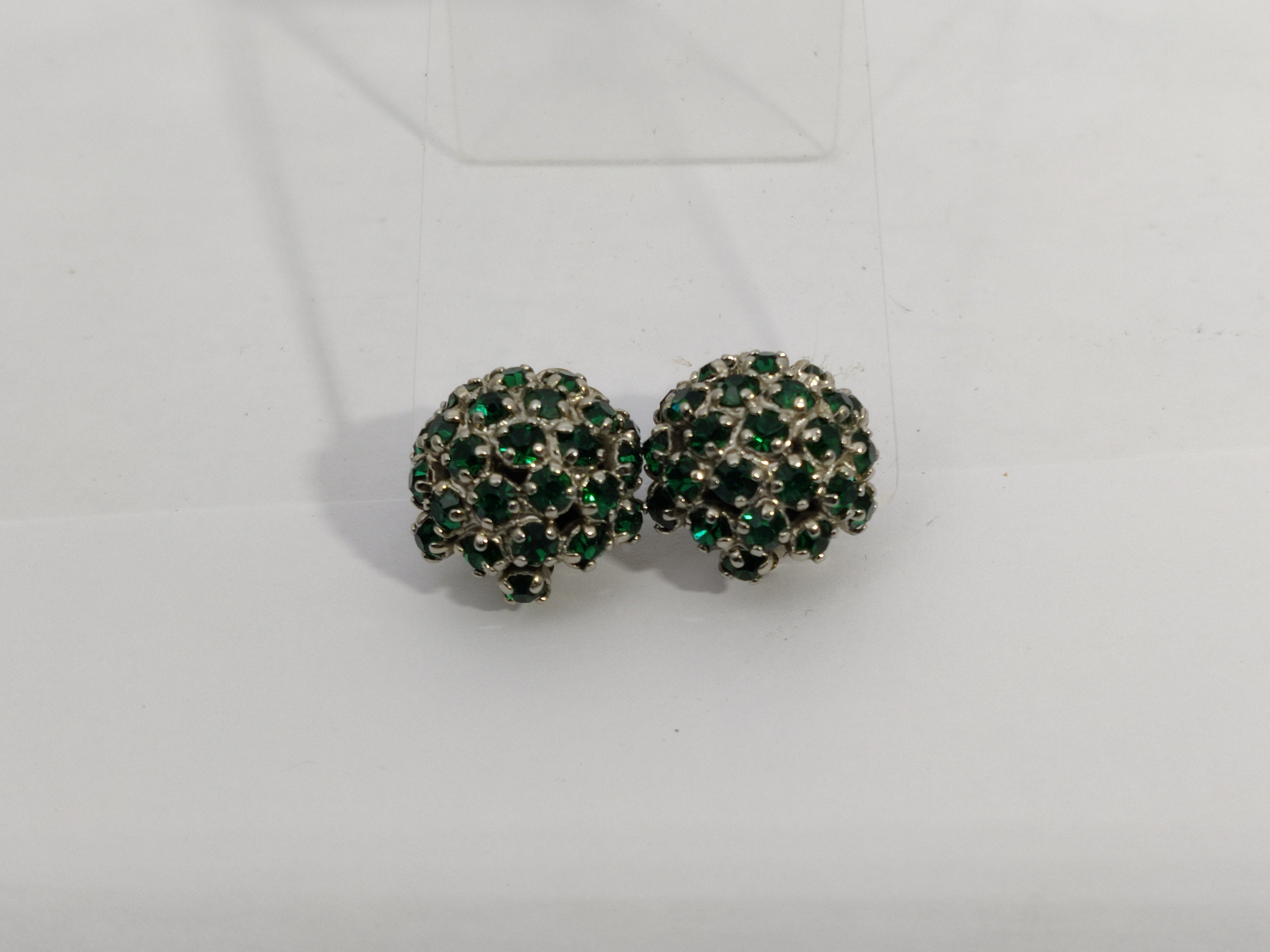 SIDNEY CARRON PAIRE De Boucles D'oreilles Clips Vintage 80 argenté Ronde EUR 30,00 - FR