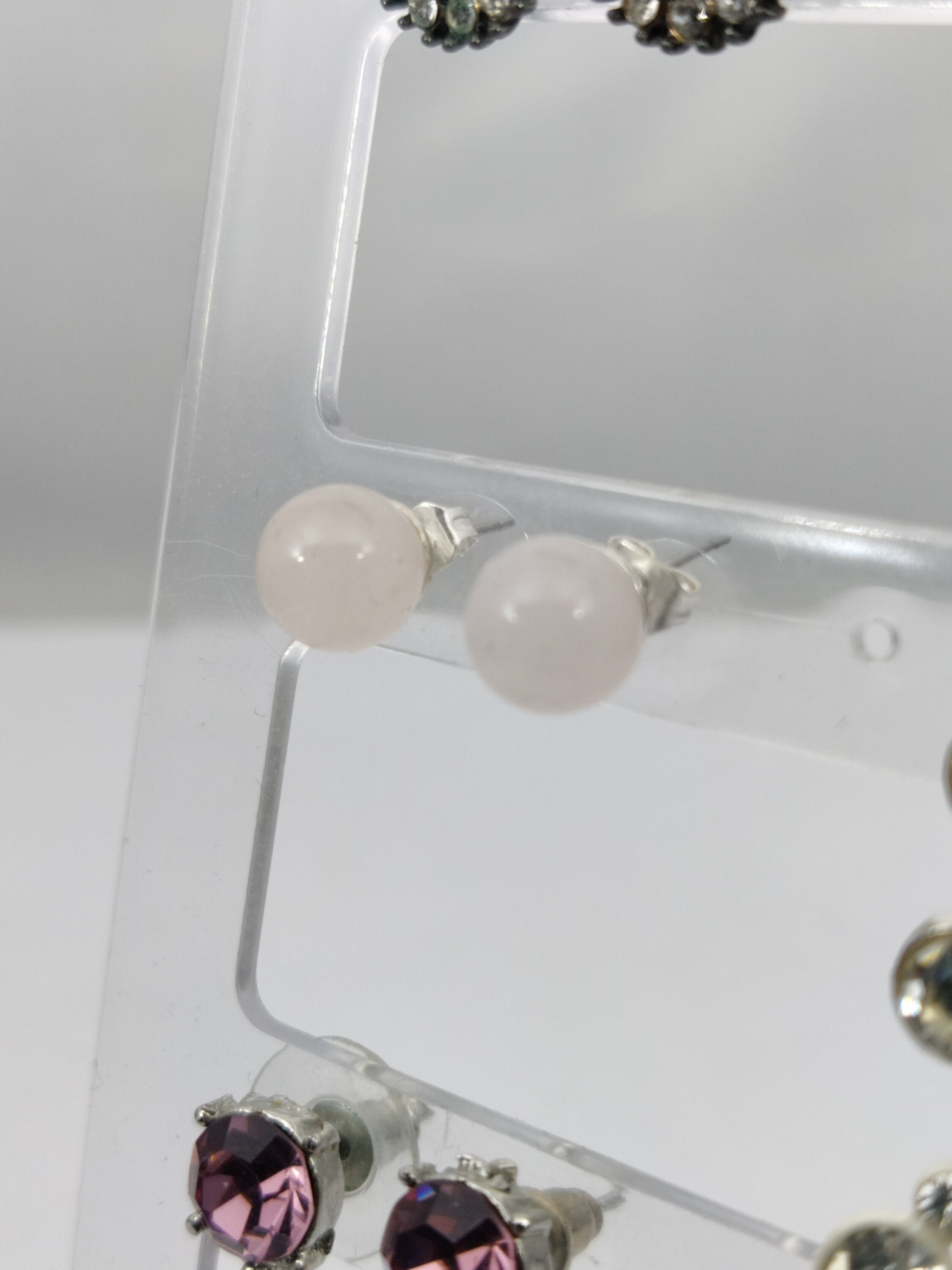 Boucles d'oreilles baroque pierre de lune forme goutte montage argent