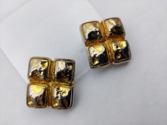 KJL Kenneth Lane Boucles D'Oreilles Clip Serpent Vintage En Émail