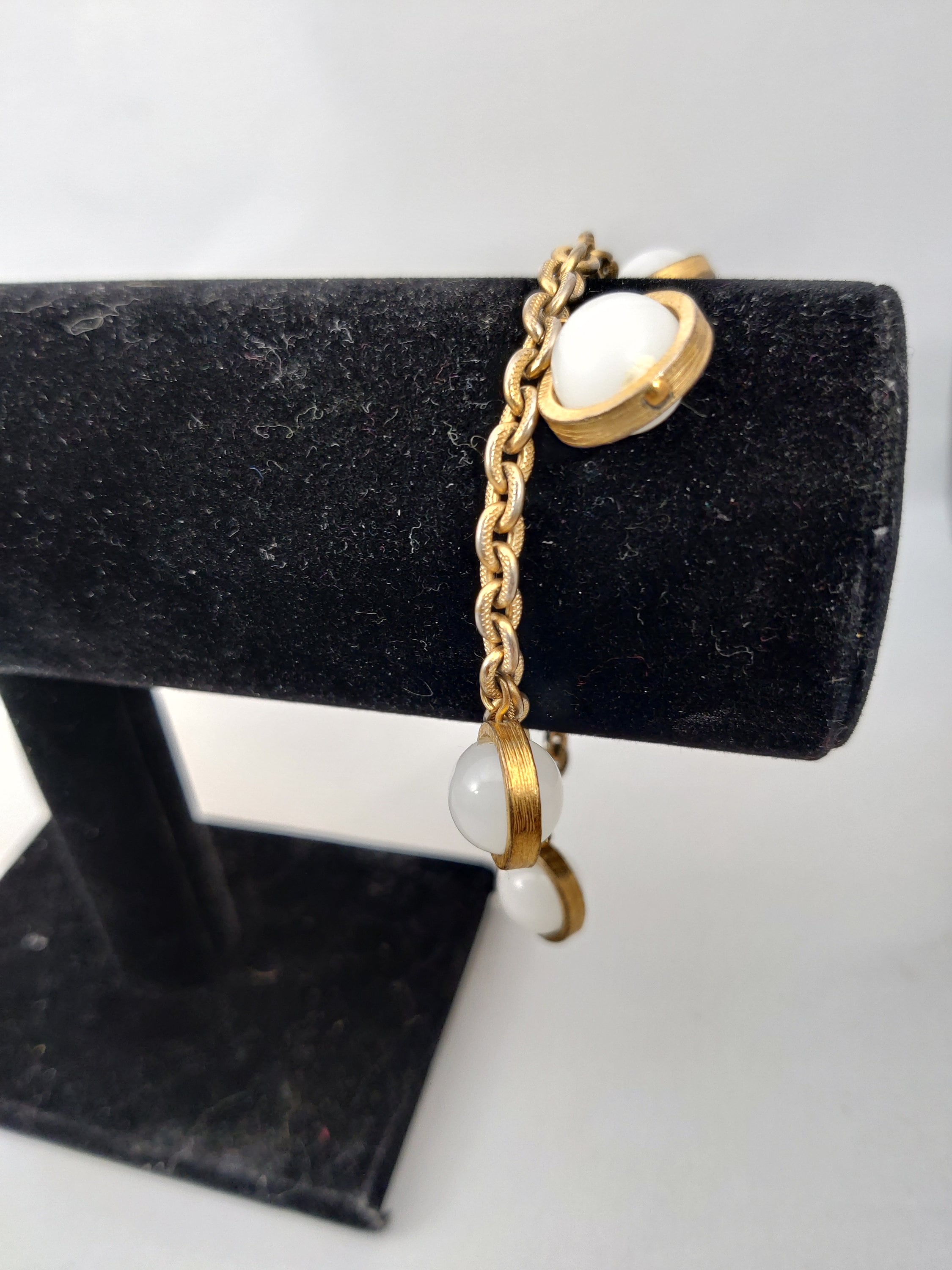 Bracelet à Breloques Vintage Doré Signé Jacques Esterel - Bijou Fantaisie Années 60/70