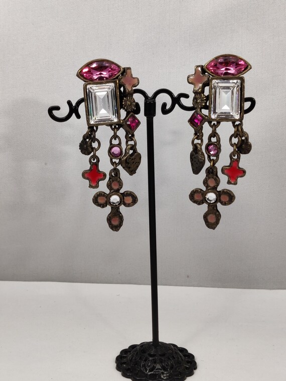 Boucles D'oreilles Pendantes Vintage 