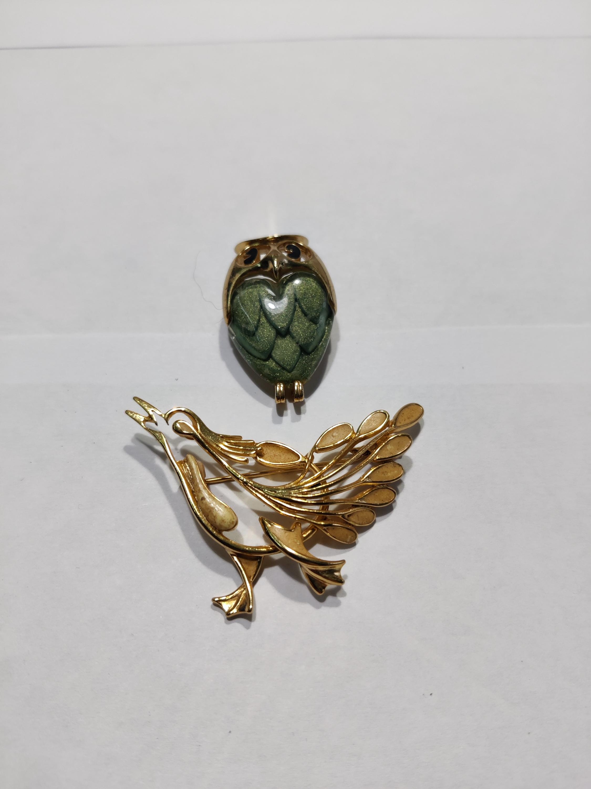 Broche Feuillage émaillée Oréna - Alliage Doré Et Rouge - Paris