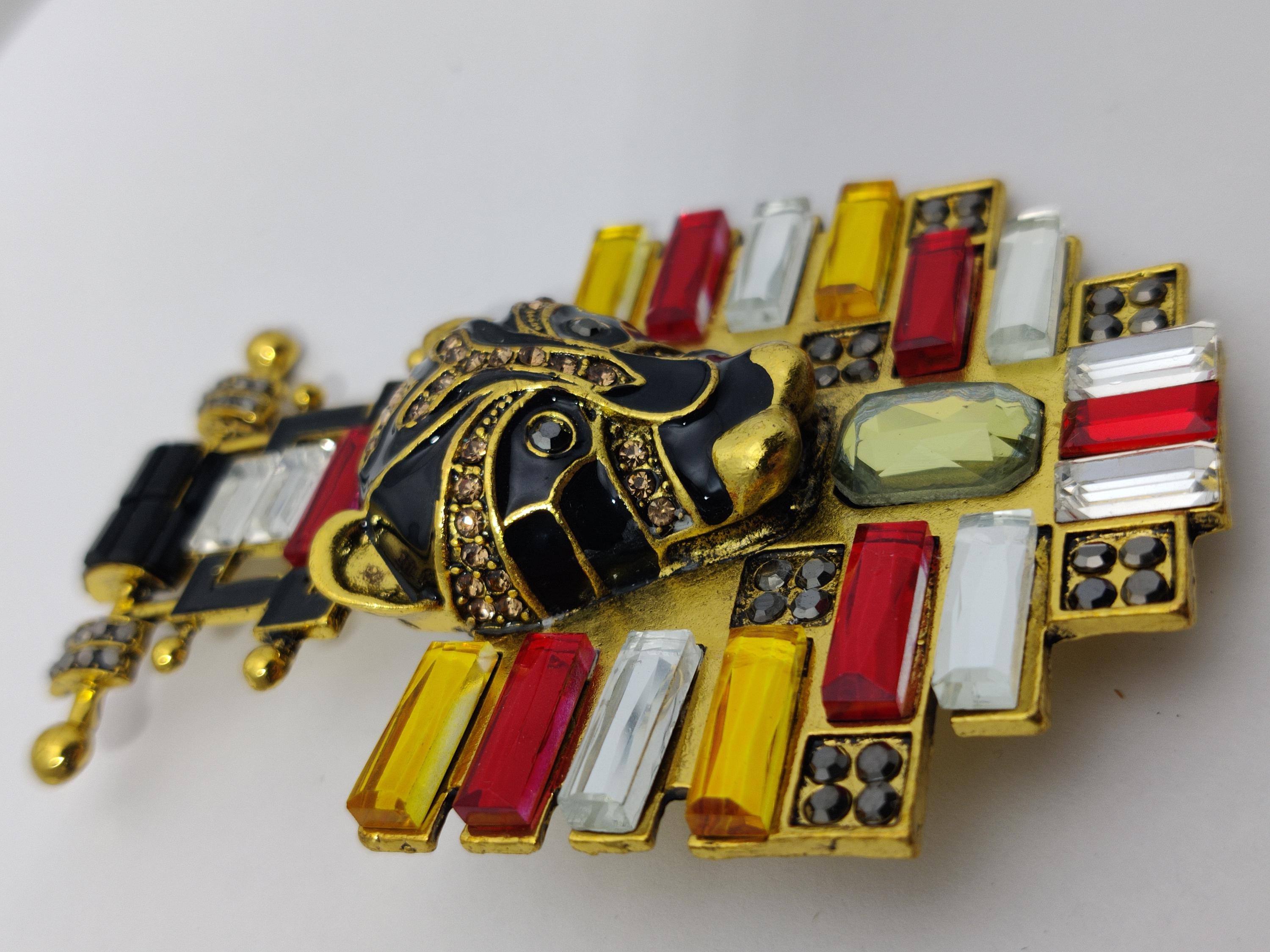 Magnifique Broche Vintage De Créateur – Sans Marque – Élégance Rétro