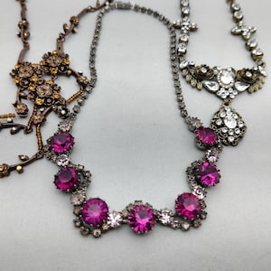 Vintage Barock Strass Halskette
