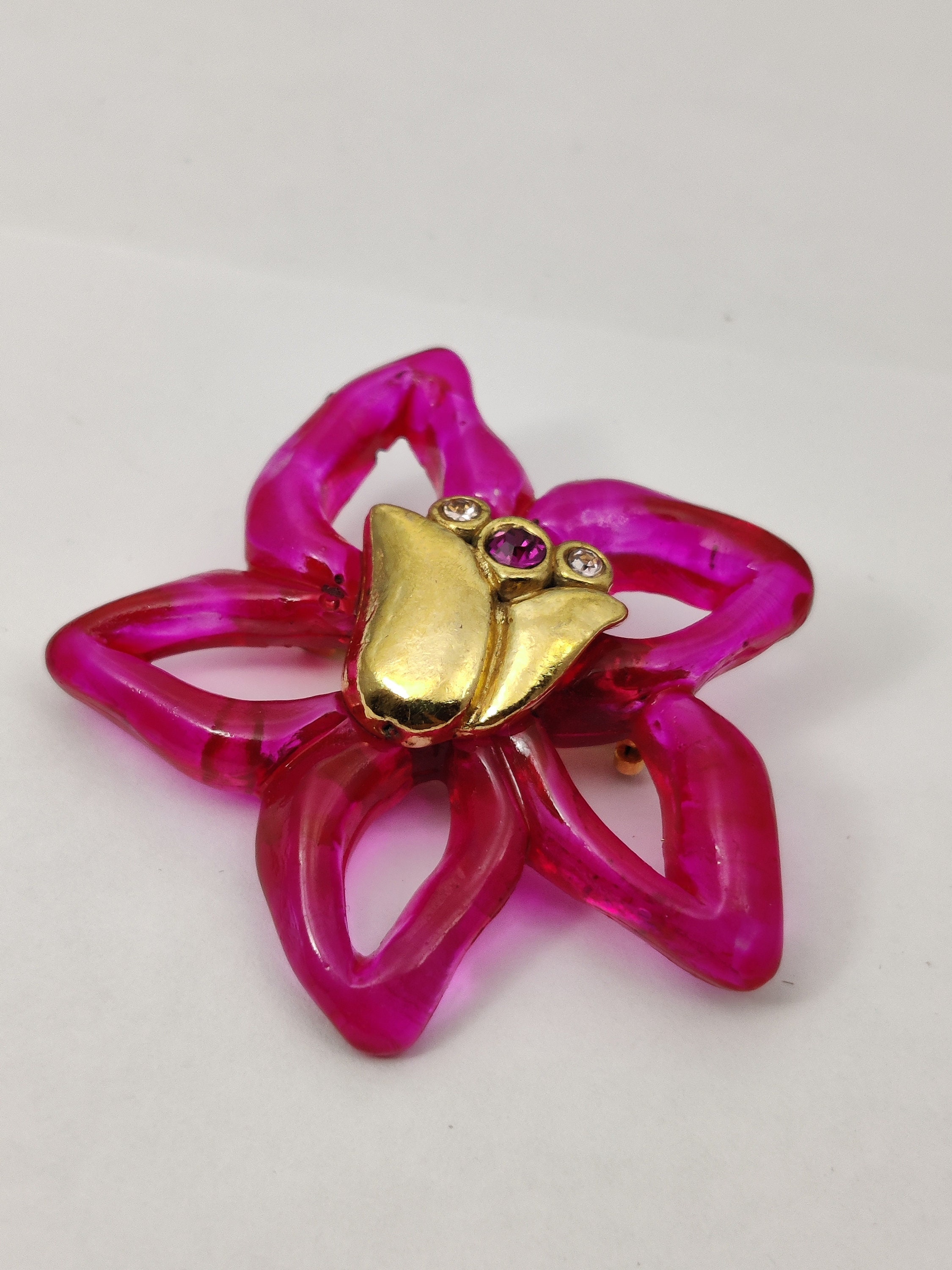 Broche Vintage Rare Signée JACKY DE G Paris - Haute Couture Française Élégante - Occasion