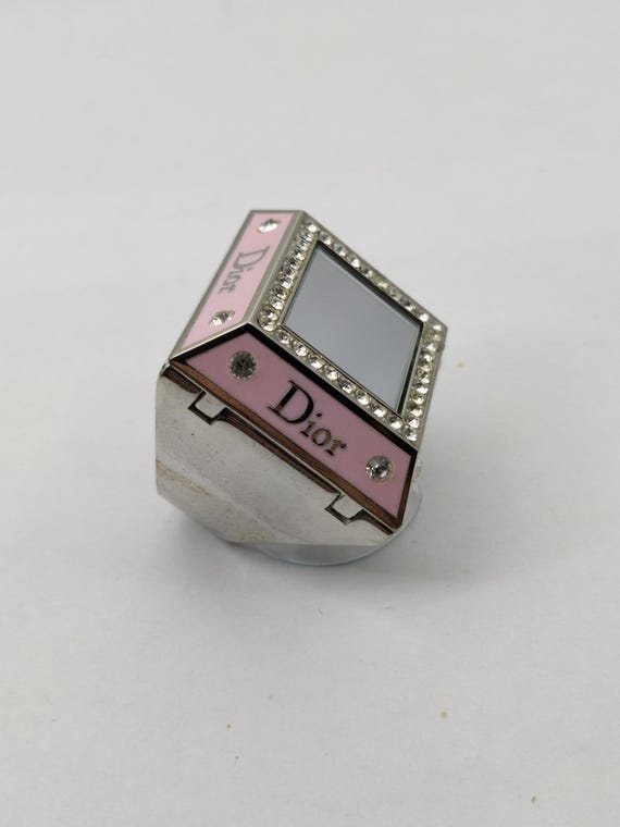 Signed CHRISTIAN DIOR Vintage PRINCESS Ring With Enamel and