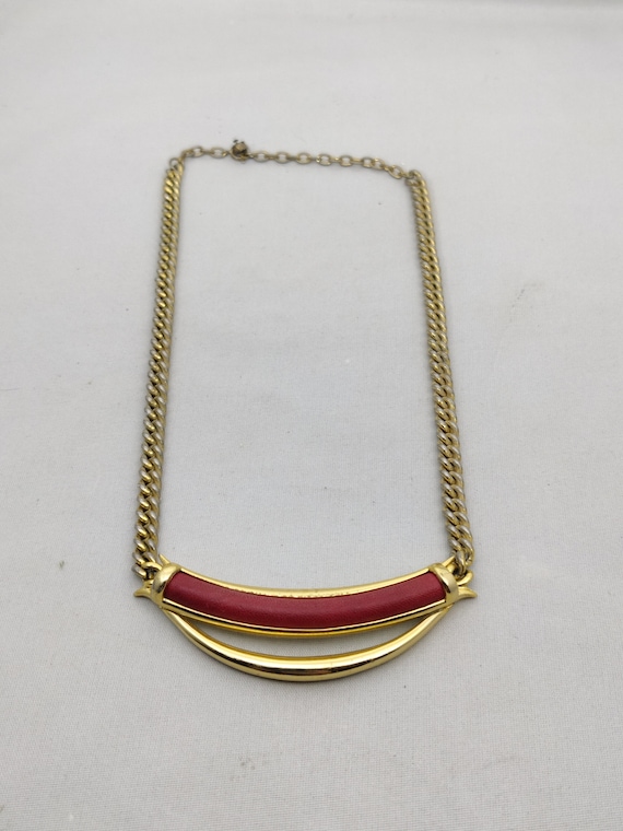 Collier Vintage Orena Paris - Couleur Or Avec émail - Occasion